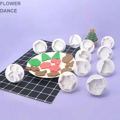 Best-selling Spring-themed Plastic 4-Piece Snowflake-shaped Cookie Cutter Set. Baking Tools Decoration