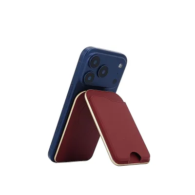 Luxury Rotating MagSafe Card Wallet With Mirror for iPhone 15-17 Pro Foldable Magnetic Card Case Gift