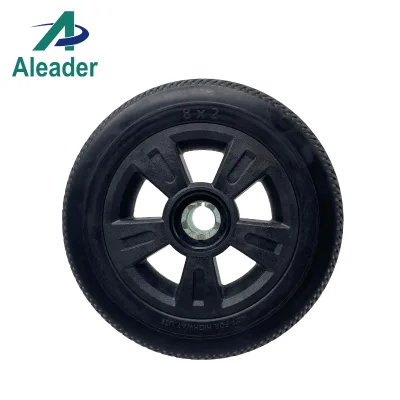 8 Inch - Wheelchair Caster Wheels - Polyurethane Tires Wheels for Smooth Mobility