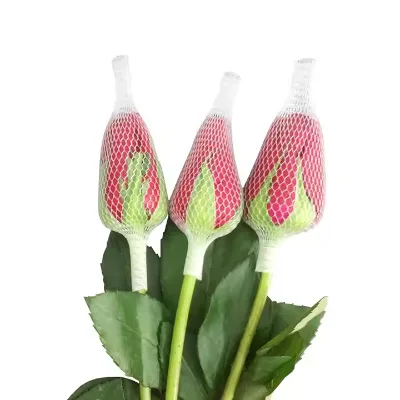 Breathable PE Flower Nets,Rose Protection Sleeves Plastic Plant Net for Florists