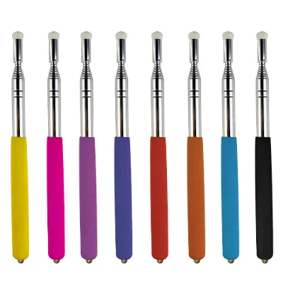 Custom Logo Eco Friendly Retractable Rubber Multi Function Pen Office Promotional Gift Teacher Special Whip Design