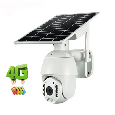 Low-power Solar Surveillance Camera 1080p HD Five-point Connection Wireless 4G Remote Outdoor Dome Camera Monitor