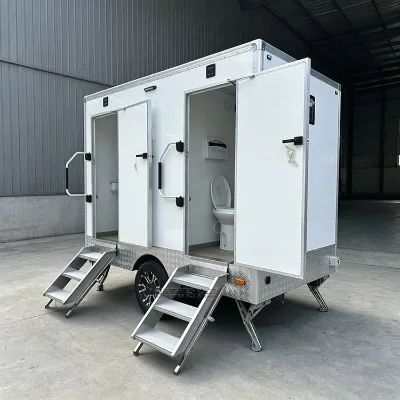 Allbetter DOT Certified Toilet Trailer Towable Washroom Trailer for Construction Sites