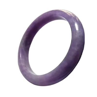 Natural Jadite Jade Bangle for Women Purple Jade Stone Bangle for Wholesale