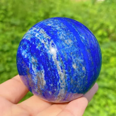Lapis Lazuli Mixed Shape Aggregate Set Including Polished Spheres Hearts Palm Stones Towers