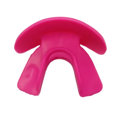 Custom Print Design pink Mouth Guard for Breast Cancer Month