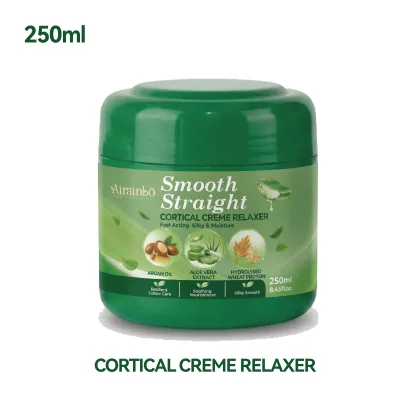 Professional No-Lye Hair Relaxer Cream Permanent Hair Straightening Treatment for 4C Curly Coarse Hair African Hair