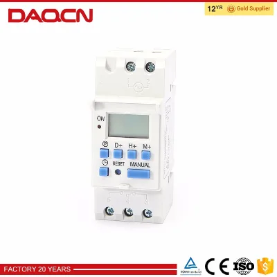 Reliable DIN Rail Mount Micro Timer with Lithium Backup for Industrial Control Panels