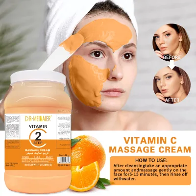 High Quality Soothing Vitamin C Massage Cream Natural Skincare Face Body& Feet Relax Moisturize Brighten Anti-aging Cream 4kg