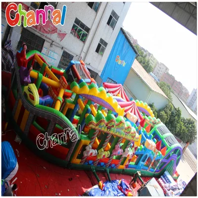 Blow up Inflatable Obstacle Course Equipment for Kids Play