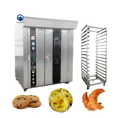 64 Trays Large Size Industrial Baking Equipment Bakery Bread Baguette Making Machine Rotary Oven