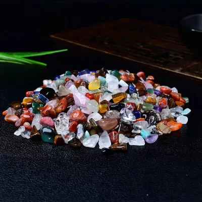 Tumbled Chips Crushed Stone Healing Reiki Polished Crystal Chips for DIY Jewelry Making Home Decoration Mosaic
