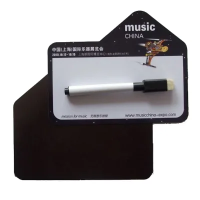 Customized Magnetic Write Board with Erasable Pen/Logo Printed Fridge Magnetic Write Board with Eraser Pen