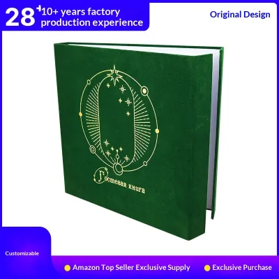 Removable Indent High-Grade Velvet Cover Wedding Sign-In Book Guestbook Collection Binder Photo Album 28+ Years Industry
