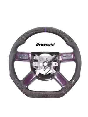 Kress Carbon Fiber Leather Sports Steering Wheel for Dodge Charger/Challenger Customized Car Wheel