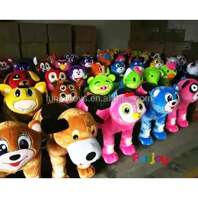 Unisex Electric Animal Scooter Coin-Operated and Equipped With an Electrical Fence for Kids Safety and Endless Fun!