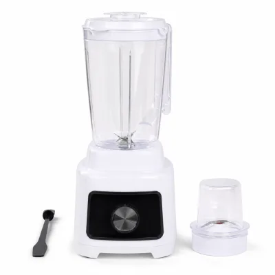 Dedian 2-in-1 1.8L Stainless Steel Blade Smoothies Maker & Food Processor Blender with 2 Speeds + Pulse for Household Use