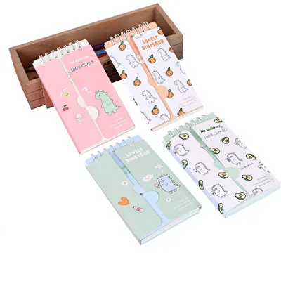 Portable Spiral-Bound Shorthand Notebooks with Paper Covers for Student English Vocabulary Pocket-Sized Notepads