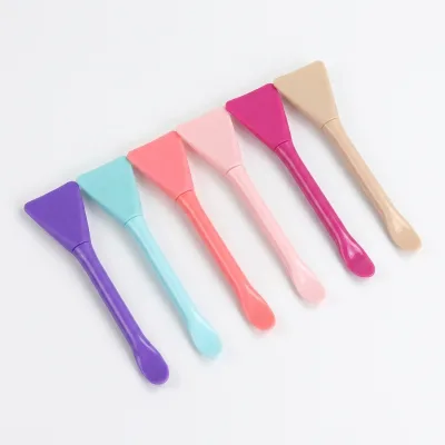 Wholesale Beauty Mask Digging Brush Tool Mud Mask Facial Spoon Brush Double-Headed Silicone Brush