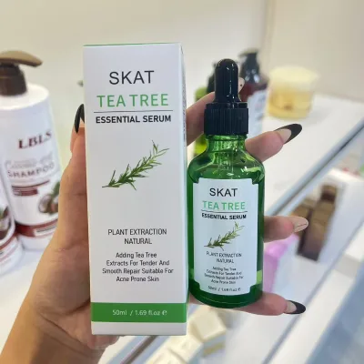 TeaTree Soothing Redness Deep Moisturizing Face Brightening Whitening Firming Serum 2024 Organic Vegan Niacinamide for