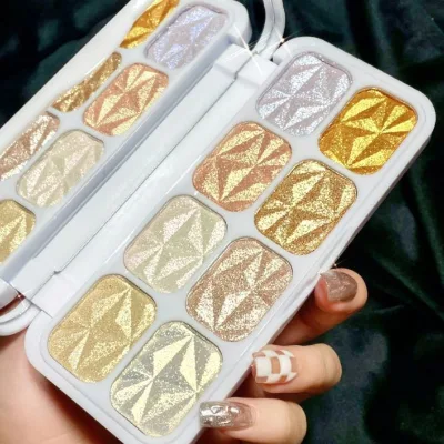 Good Quality Shimmer Highlighter Palette Vegan Multi-function Blush and Highlighter Palette Good Quality Shimmer Highlighter