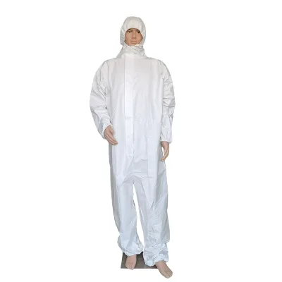Type 5/6 Disposable Coverall Waterproof Disposable Coverall With Hood Microbond Plus Coverall
