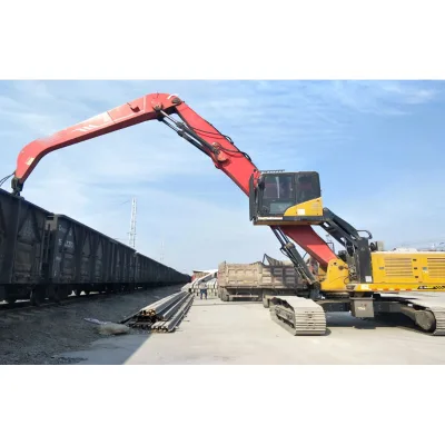 SMHW36V Steel Heavy-Duty Material Handler with 12m Arm and Hydraulic Lifting for Scrap Yard Operations