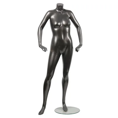 fiberglass black female mannequin headless women dress form mannequin