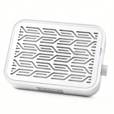 Rechargeable New Strong Power Suction 60W Noiseless Pink White Professional Nail Dust Collector