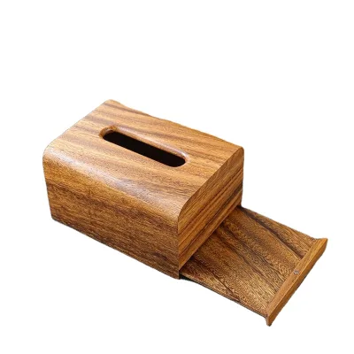 Premium walnut tissue box for bedroom dining table office