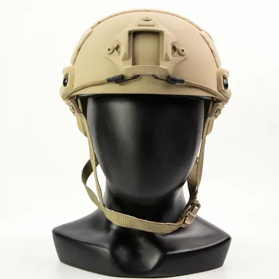 Tactical FAST Helmet with Camouflage Cover & Elastic Cord - Outdoor Protective Gear