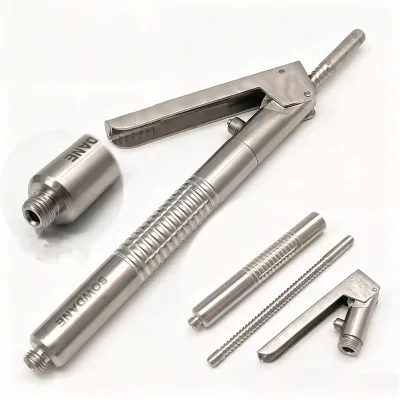 Dental Periodontal Ligament Injection Holder Metric/Imperial Double Barbed/Tapered/Spiral Hook/Sharp Tip Aspirating Syringe