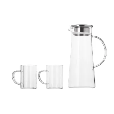New Fast Delivery Antique Water Jug Glass Water Jug Set Glass Water Jug with Lid
