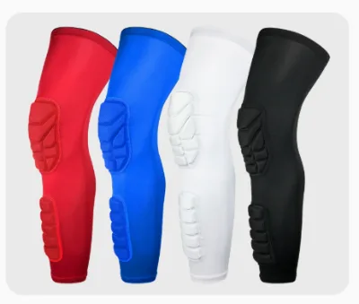 Wholesale Adult Sports Knee Pads Professional Protection Extended-Length Breathable Thigh Calf Sleeves Spandex Anti-Impact All