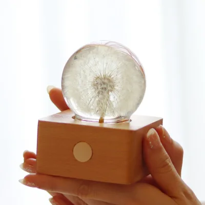 2024 Unique Wedding Gift Ideas Saint Valentin Guest Goods with Wood and Glass New Product Items