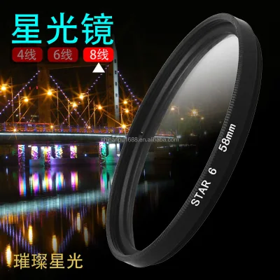 Diffractive Camera Lens Rainbow Diffraction Film Grating Diffraction Plate PCL PL Polarization Filter Antifog Aluminum Frame