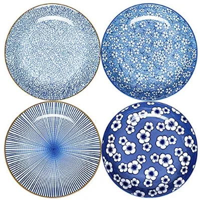 Shallow Bowls Ceramic Serving Dishes Porcelain Dinnerware Set For Pasta, Salad, Cereal,Dessert, 24 Ounce OEM