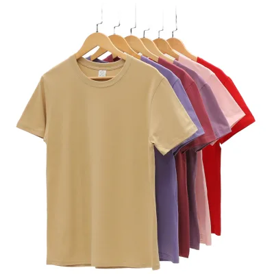 Wholesale Hot Selling Blank Short Sleeve 200g 100% Cotton Anti-pilling Breathable Touch Healthy Supply Good Quality Men's