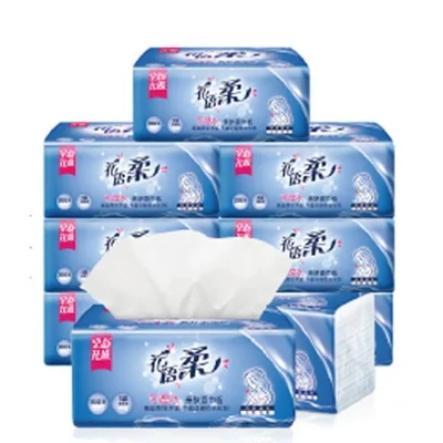 Factory Wholesale Facial Tissues Soft Comfortable Skin Friendly with Custom Printed Logo
