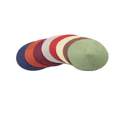 The sequins are multi-colored non-slip rectangular sustainable placemats
