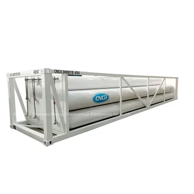 Best Selling 8 Tubes Skid CNG Trailer CNG Transport Trailer in China
