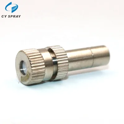 6mm 8mm Quick Release Brass Ss Body 6mm 8mm High Pressure Finest Misting Nozzle with Ceramic or Ss Core