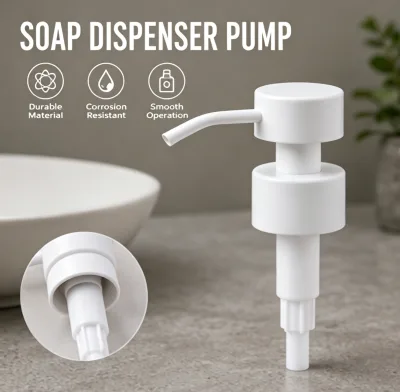 Luxury Metal Soap Dispenser Pump for Bathroom Glass Bottles OEM