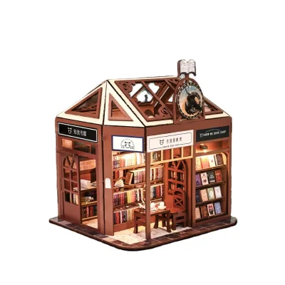 IIECREATE Furniture Houses Doll House Educational 3D DIY Best Wooden Toys Doll DIY Miniature House