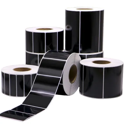 Light Black PET Adhesive Label Paper Machine Equipment Electrical Nameplate Waterproof Oil-resistant Barcode Paper Customizable