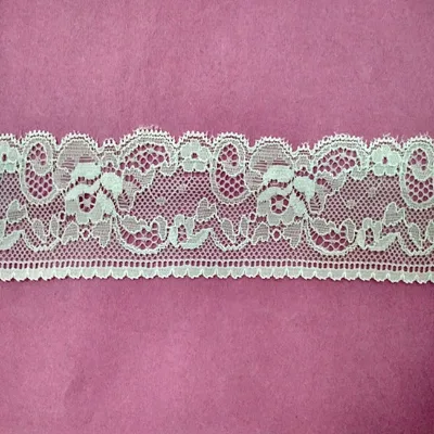 Hot Selling Durable Soft Ivory Nice Elastic Lace Trim