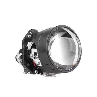 Projector LED Headlight Mini Projector Lens H4 High Low Beam 7500K Strong Brightness Motorcycle Front Light