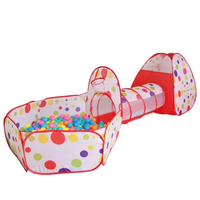 Children's Unisex Polyester Crawling Play Tunnel Tent for 2-7 Years Old Playhouse