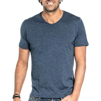 New Merino Wool T-Shirt for Men Solarwool Factory Custom O Neck Tee White Casual Breathable Base Layer Outdoor & Travel