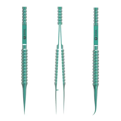 2UUL High Hardness Titanium Alloy Tweezer Curved Straight Tip Tweezer for Repairing Mobile Phone